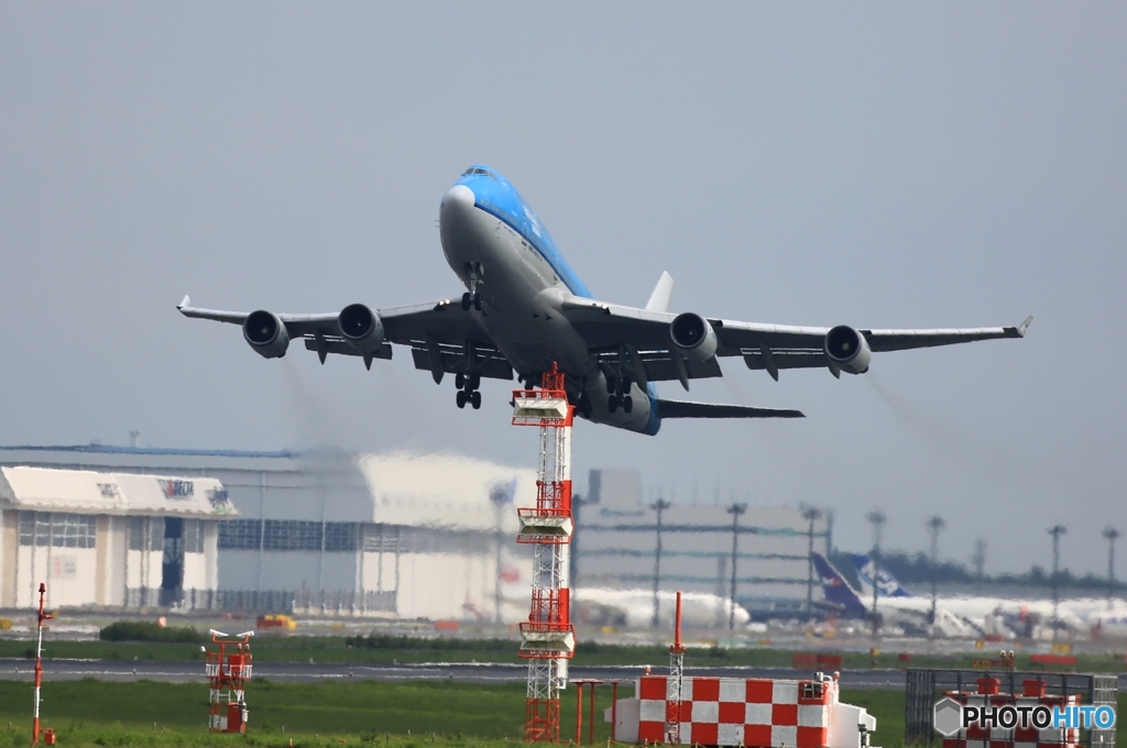 KLM 747-400  離陸