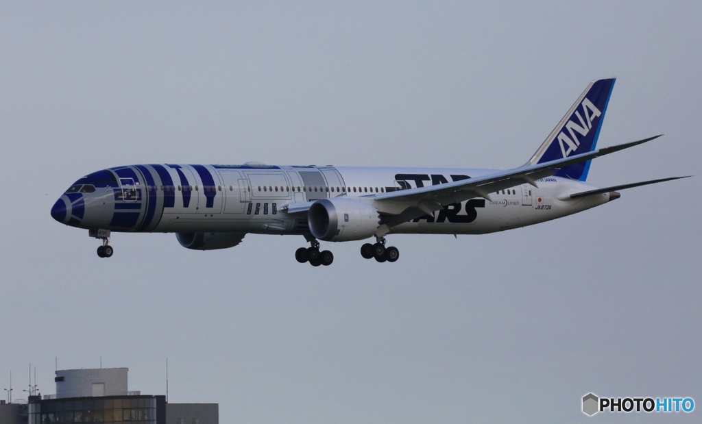 ANA 787-9 JA893A 到着　