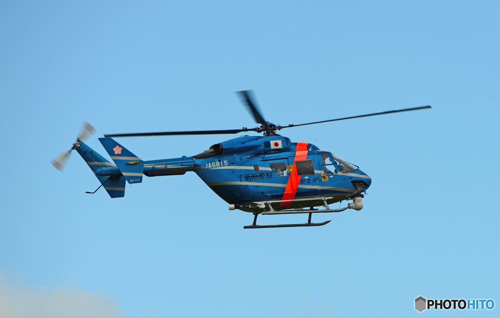 CHIBA 県警ヘリ 川崎BK117 JA6815
