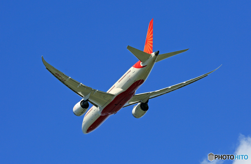 「青空」 Air India 787-8 VT-ANR飛び立ち