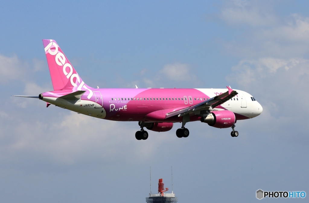 peach A320-214 着陸 