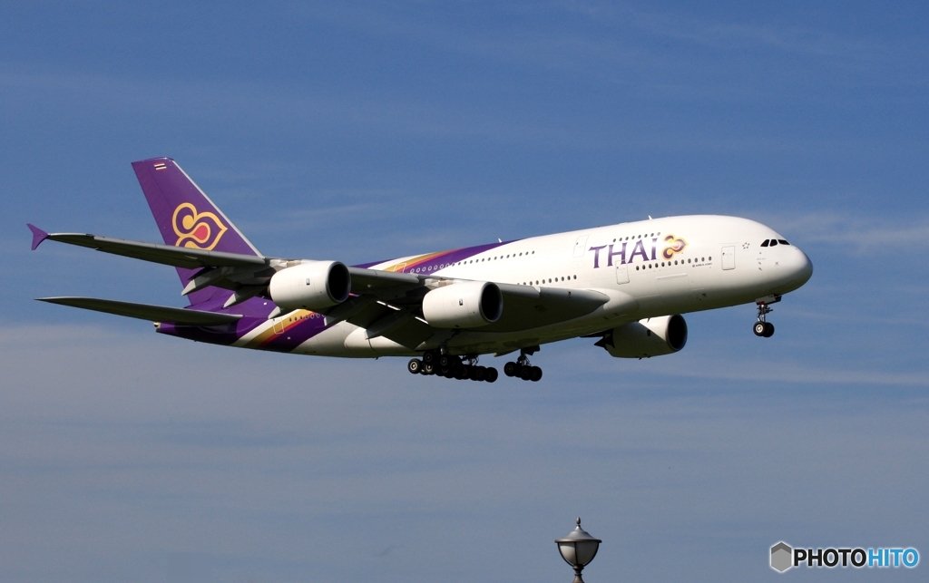 着陸　Thai A380-841 