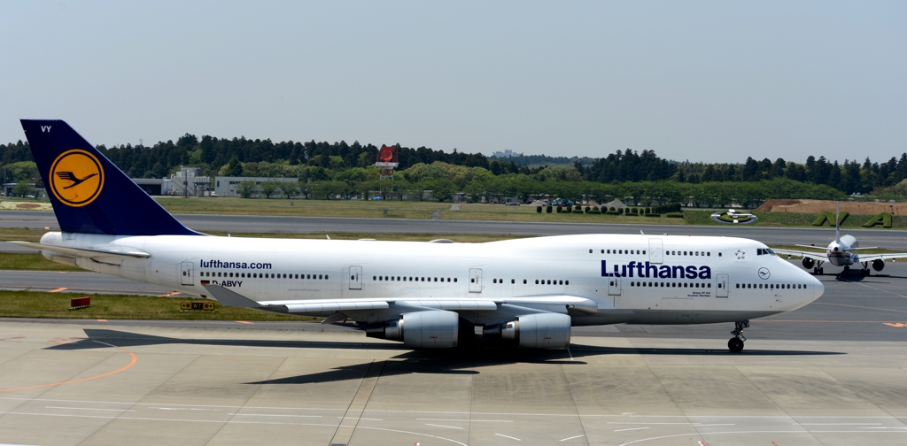 出発（9）Lufthansa 747　　