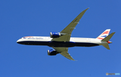 「青い空」 BRITISH 787-9 G-ZBKD