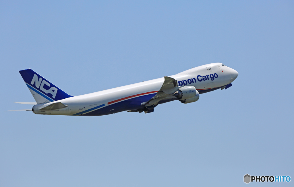 NCA 747-8KZF JA17KZ 離陸 