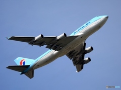 Korean 747-400 出発　