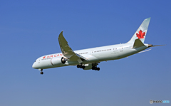 着地前 Air Canada 787-9 C-FGDX