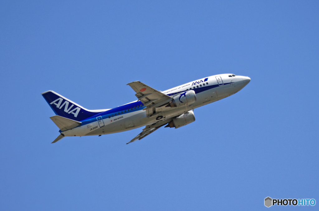 飛行 ANA 737-500 JA358K