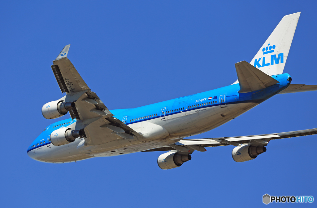 出発 KLM 747-400 PH-BFF