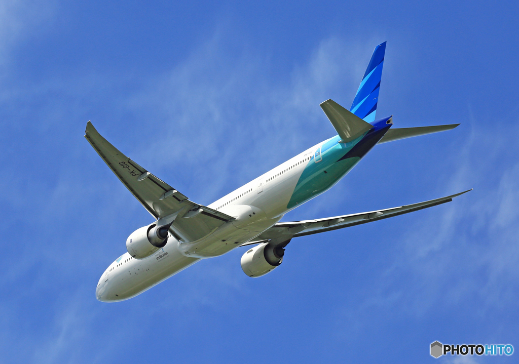 Garuda 777-300 PK-GIE 出発　