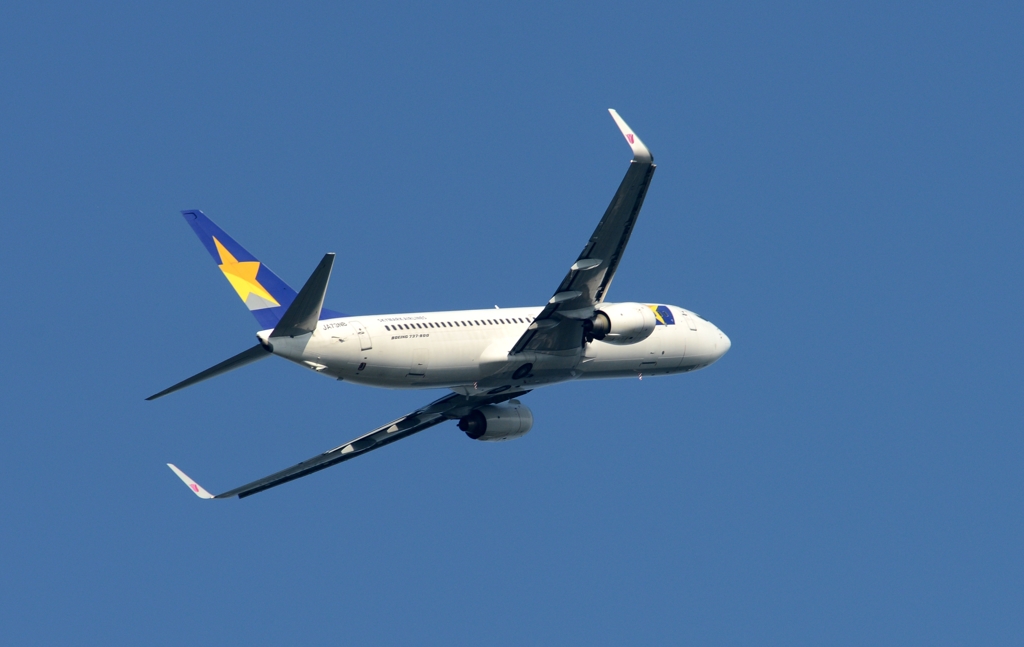離陸（200）SKY 737-800 ﾁｭｰﾘｯﾌﾟ　