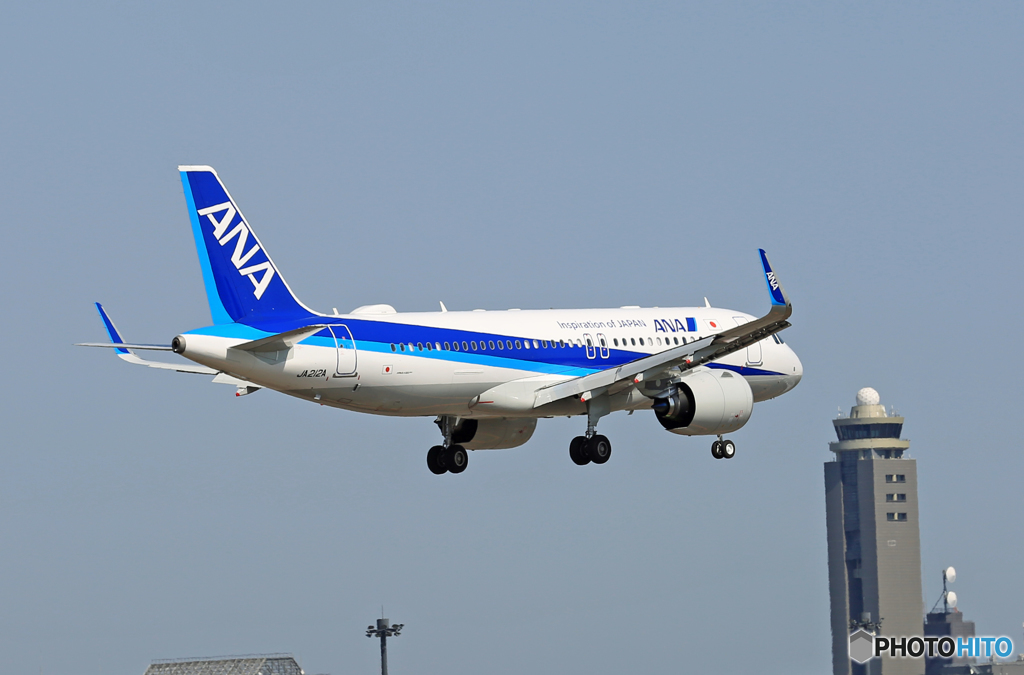 ☀ ANA  A320 neo271 JA212A Landing