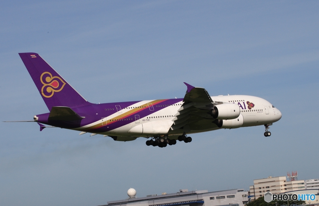 THAI A380-841 到着　