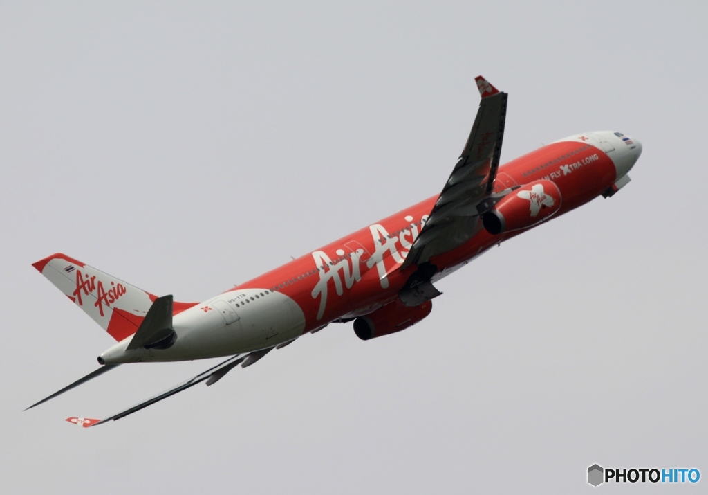 AIR ASIA A330-300 離陸　