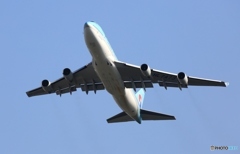 KOREAN B747-400 HL7443 出発　　