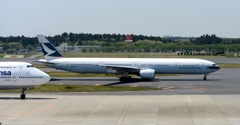 出発（8）　CATHAY PACIFIC 777　