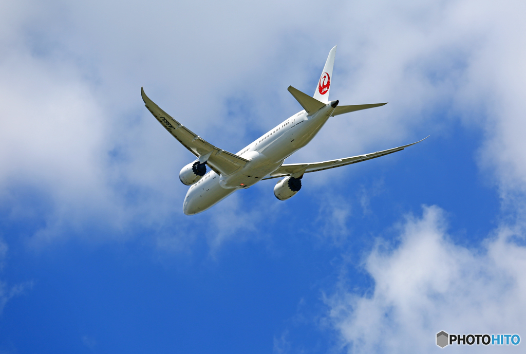 「はれー」 JAL 787-9 JA863J 飛び立ち