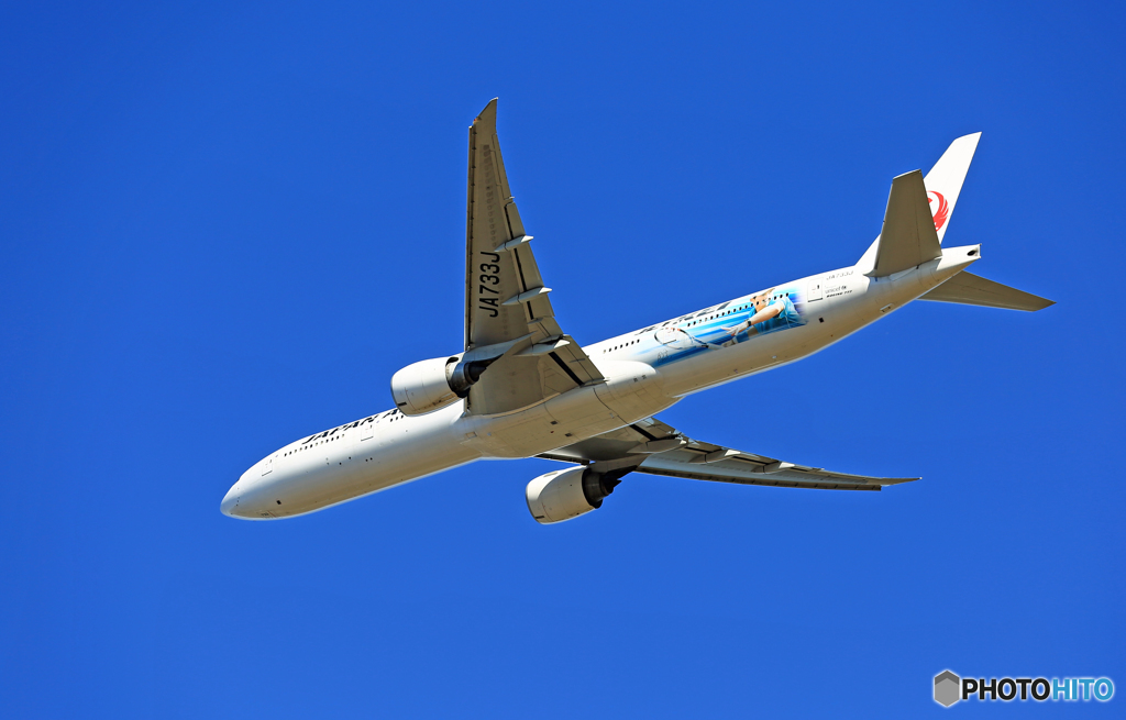 「ぶるー」 JAL JET KEI 777-346 JA733J