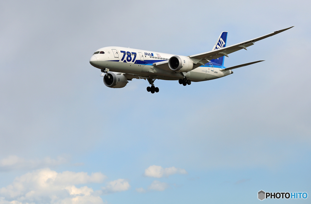  Landing  ANA 787-8 JA814A