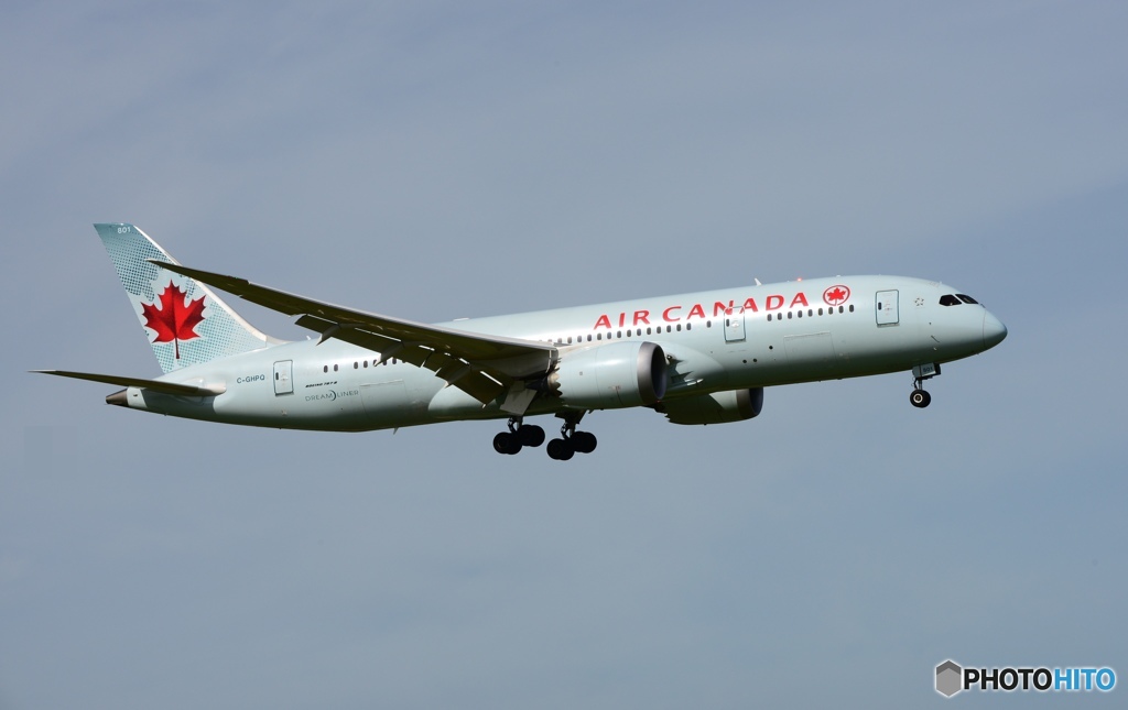 着陸　Air Canada 787-8