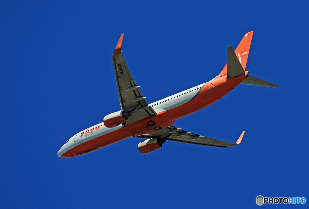 「すかい」 JEJU 737-8BK HL8260出発 