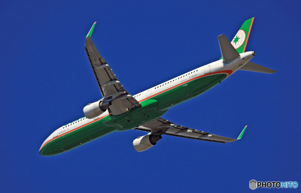 EVA A321-211 B-16207 離陸 