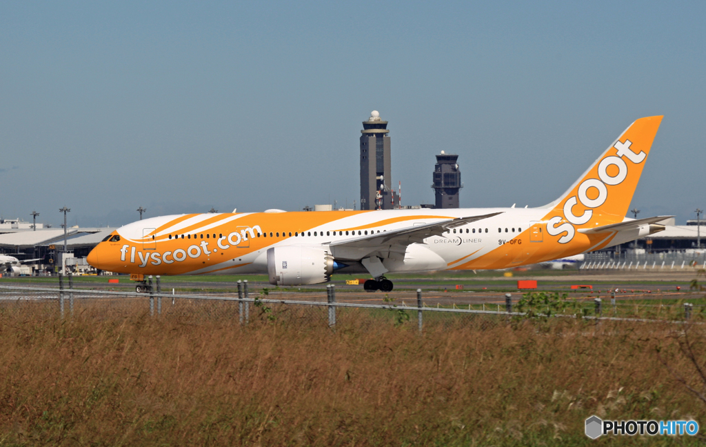離陸  scoot 787-8 9V-OFG