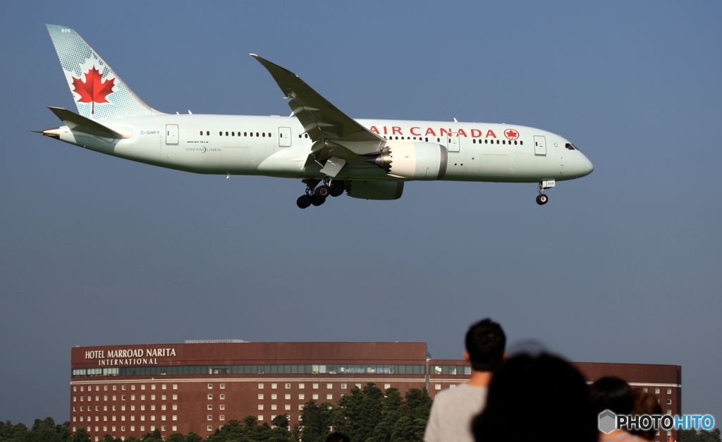 AIR CANADA 787-8 到着　