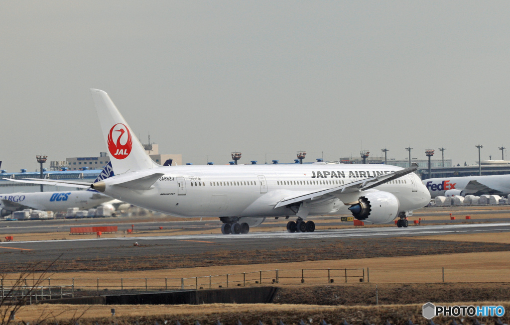 JAL 787-9 JA862J 出発 