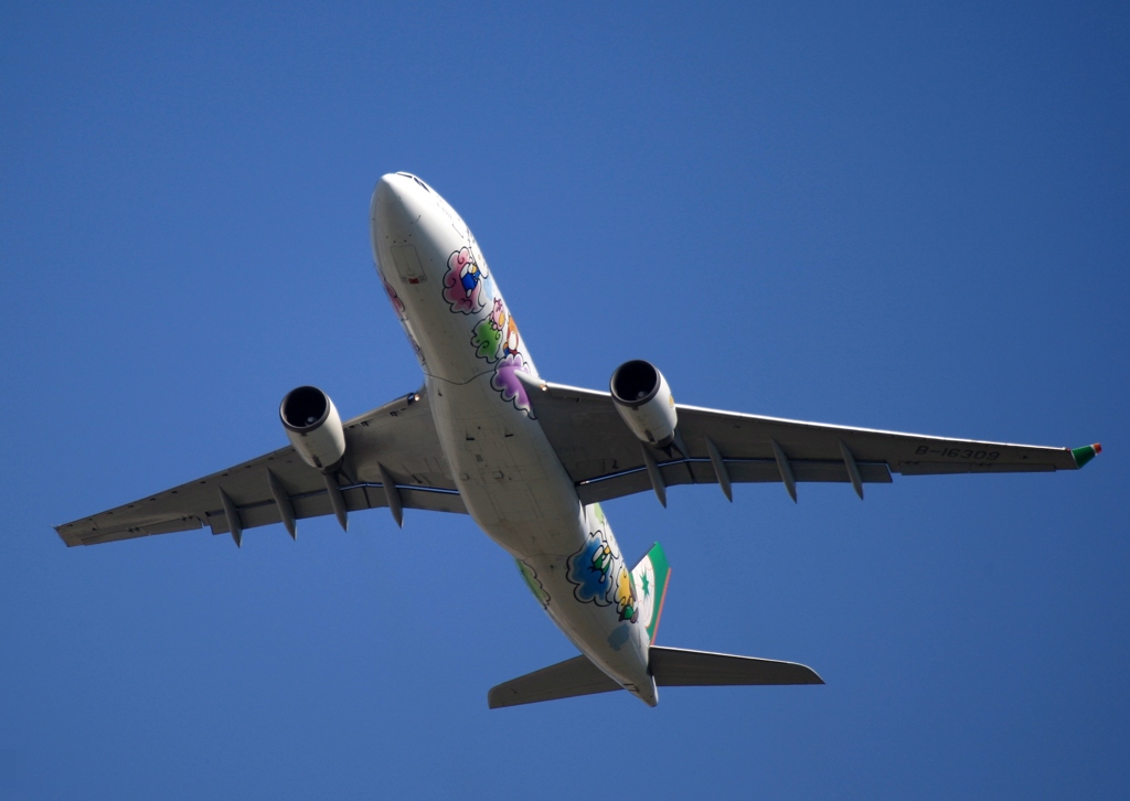 EVA A330-223 離陸　