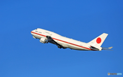 ✈羽田の「青い空が一番」７４７ジャンボ機（3）✈