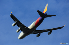 飛び立ち　Asiana 747-48EM HL7423