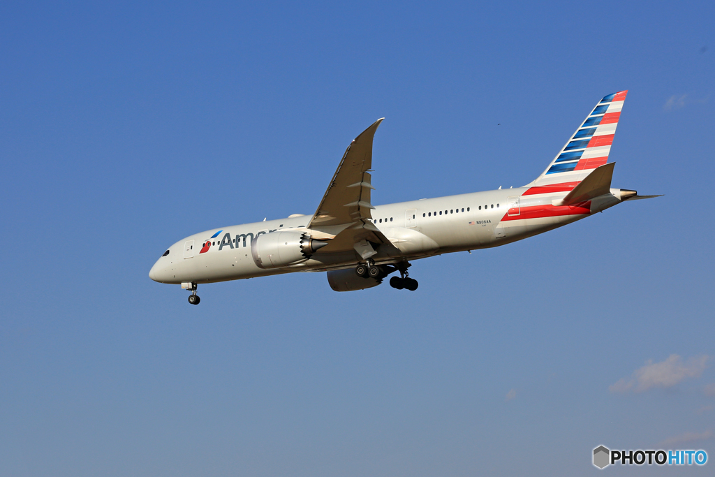 「ぶるー」 American 787-8 N806AA Landing