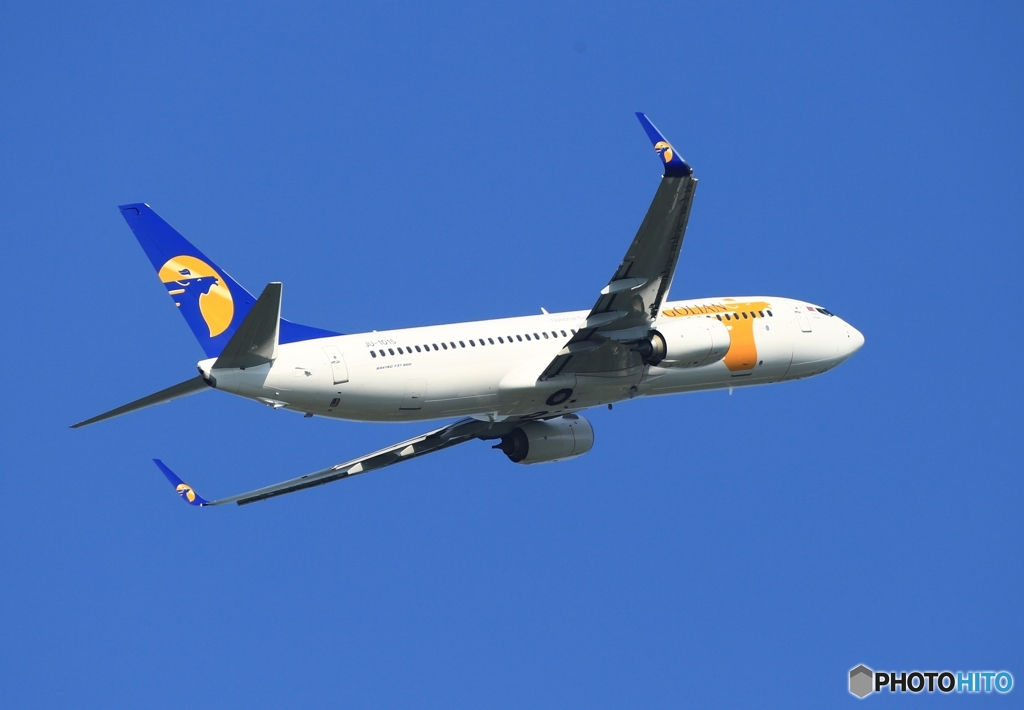 Mongolian 737-8SH 離陸　