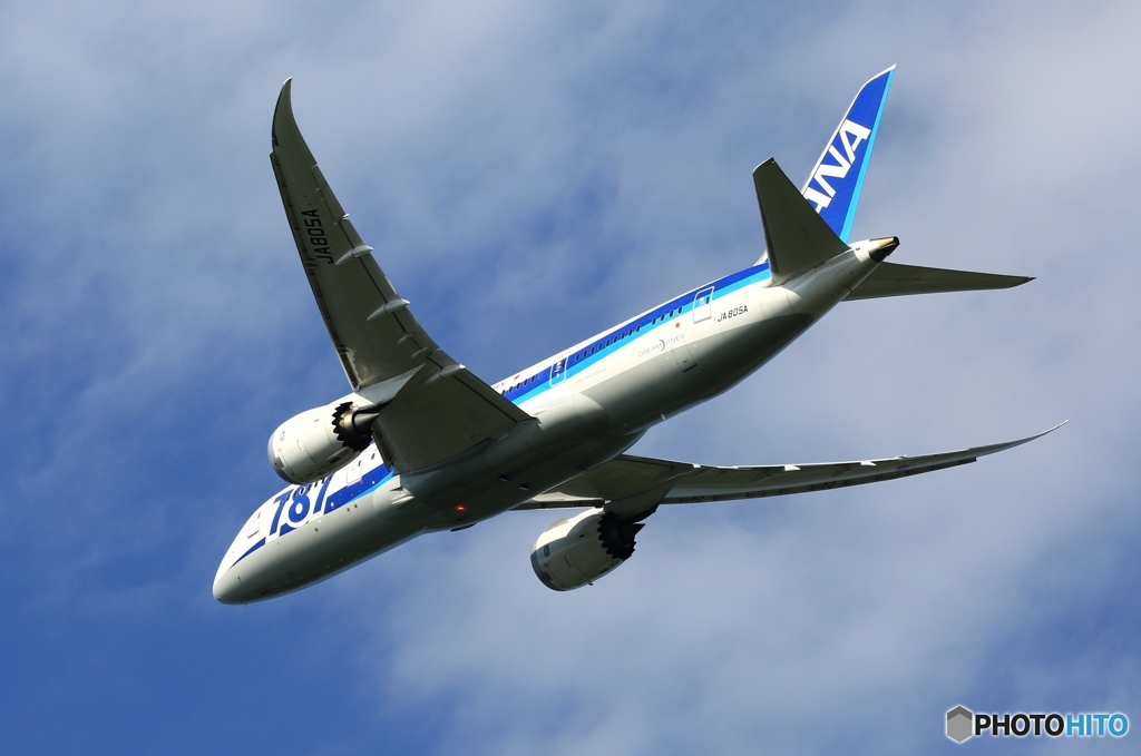 出発　ANA 787-8 JA805A 