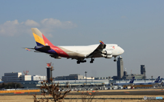 「青い空」Asiana Cargo 747-400F HL7415到着 
