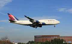 いつまで来るの？ DELTA ７４７ジャンボ機