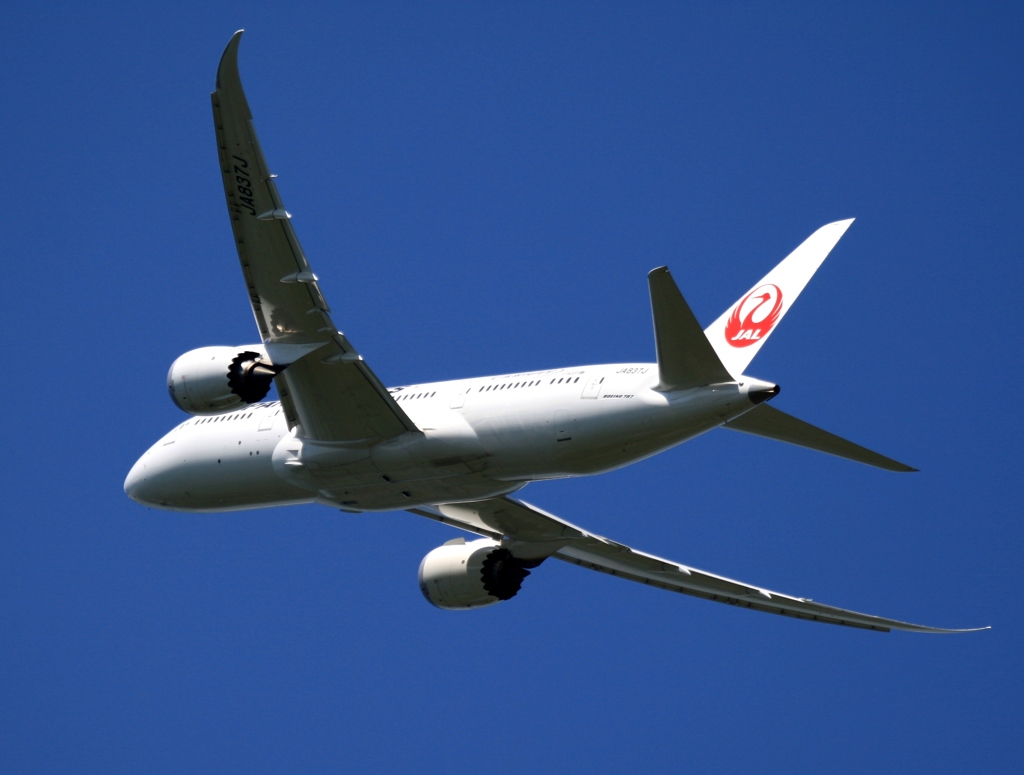 出発　JAL 787-8