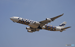 出発 Finnair A340-313 OH-LQD