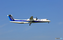 ANA DHC-8-400 JA845A 着陸 