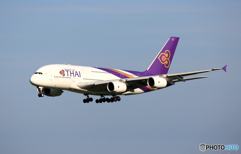THAI A380-841  着陸　