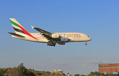 ☀  エミレーツ航空 A380-861 A6-EUJ  Landing
