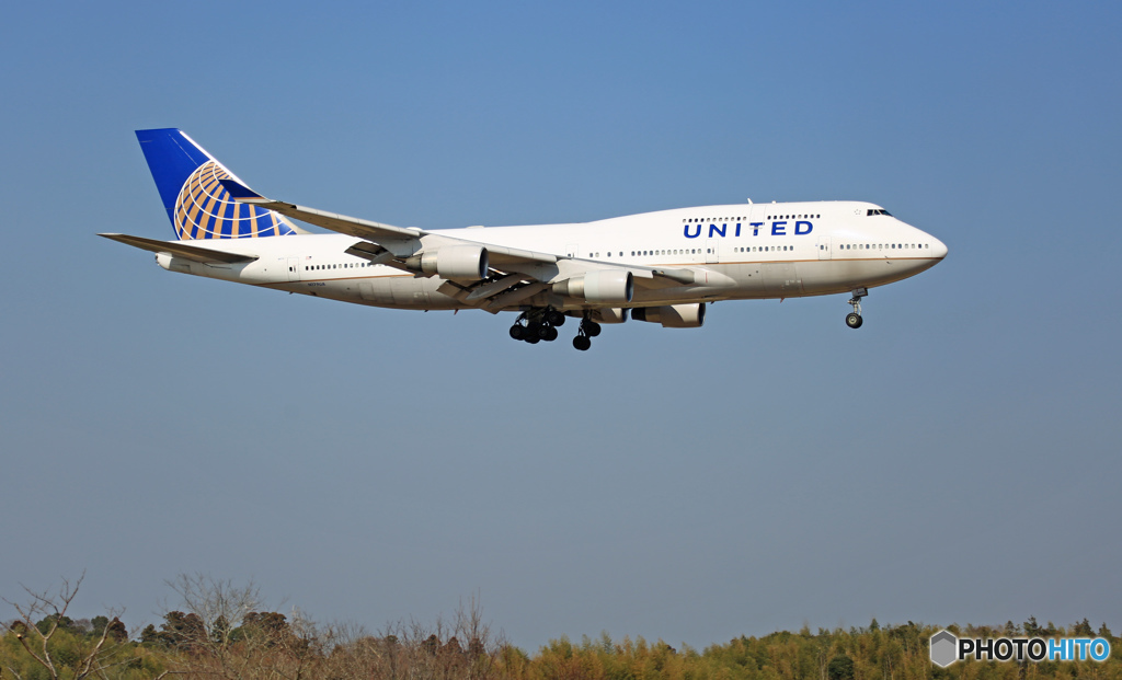 到着 United 747-400 N179UA