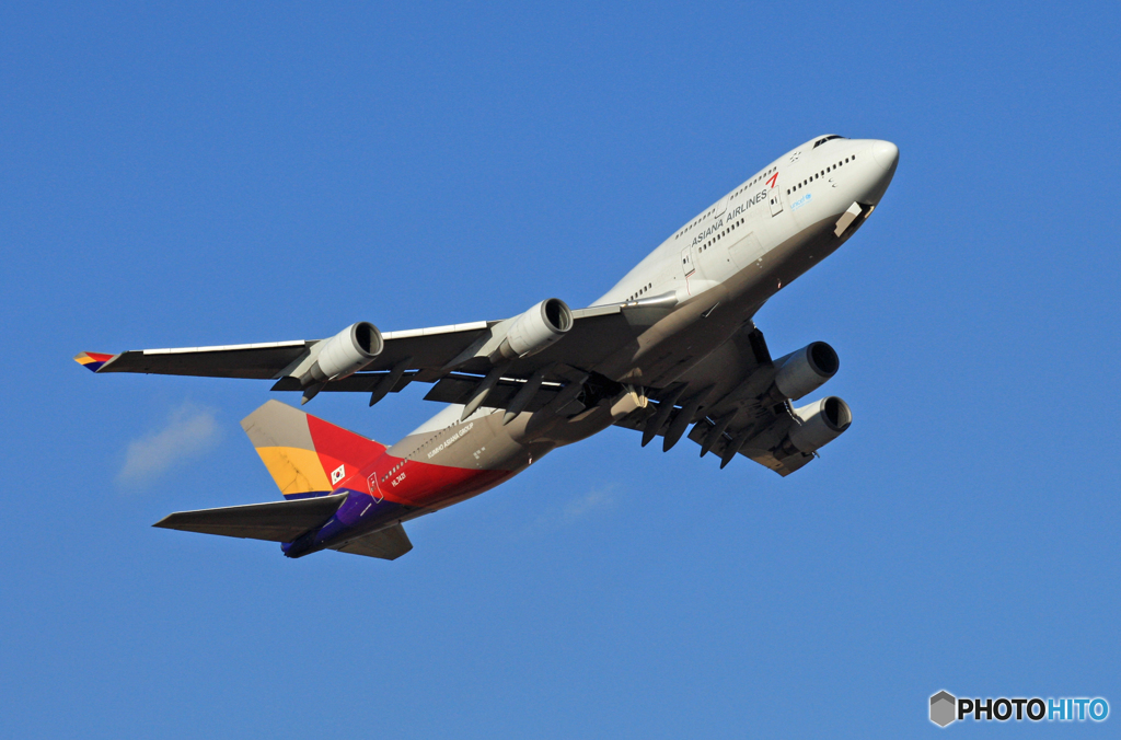Asiana 747-400 HL7471 出発 