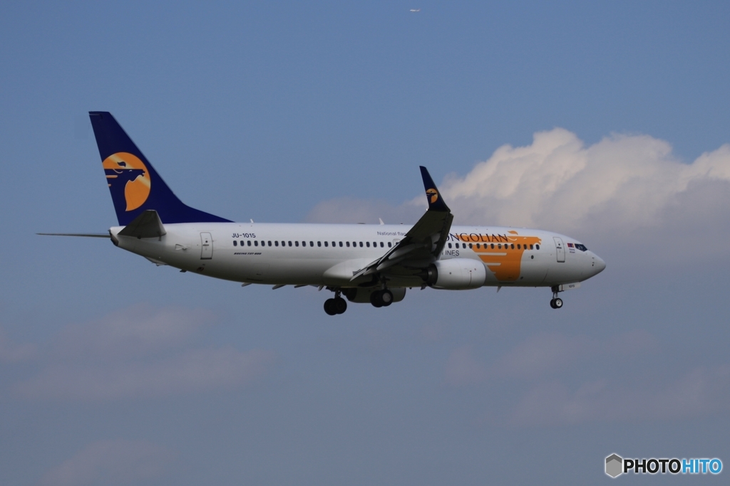 到着　MONGOLIAN 737-800