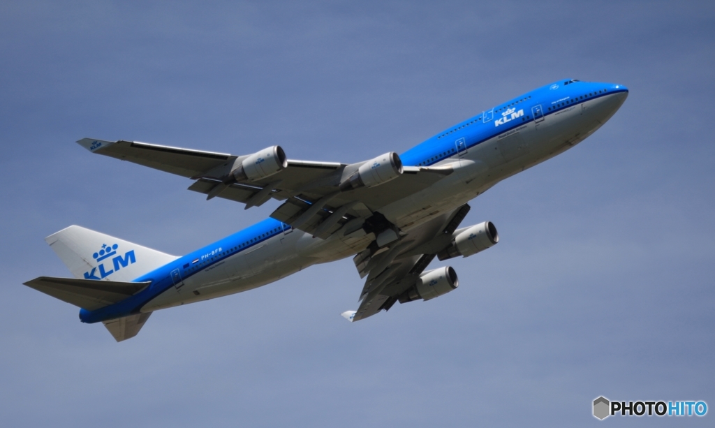 出発　KLM ７４７ジャンボ機