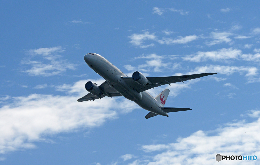 飛び立ち JAL 787-8 JA833J