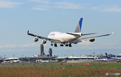 [青い空] UNITED 747-400 N181UA/ジャンボ保存委員会 