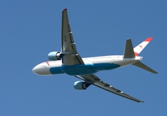 離陸(354)Austrian 777-200  離陸(354)Austrian 777-200