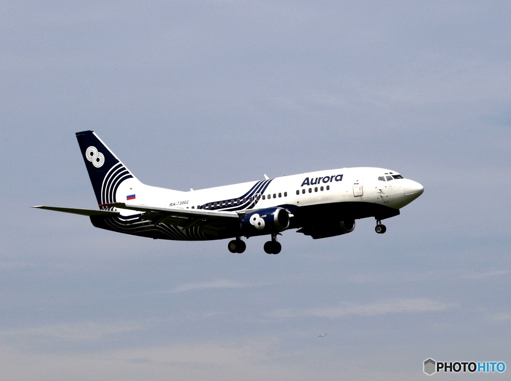着陸　Aurora 737-548 